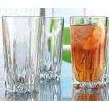 Nasir Diamond Cut Glass For Bar Tumbler, Water, Beer, Juice, Cocktails set of 6 pcs..