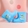 Kids Rain Boots 2023 New Non-slip Cartoon Girl's Boot Toddler Boys Warm Waterproof Cotton Shoes Slip on Children's Rubber Boots.