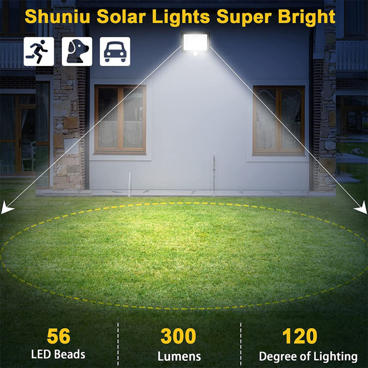 GC%2056%20Leds%20Outdoor%20Solar%20Wall%20Lights%20With%20Motion%20Sensor%20Super%20Bright%20Solar%20Security%20Light%20For%20Yard%20Deck%20Garage%20Porch%20Fence%20-%20Image%203