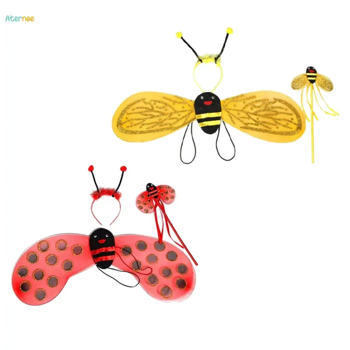 Child%20Honey%20Bee%20Costume%20Kids%20Girls%20Bee%20Dress%20Up%20Headband%20Party%20-%20Image%205