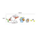 Cute Bunny Sticker Car Animal Styling Funny Rabbit Decor Decals Auto Motorcycle Body Bumper Cartoon Stickers Decoration.
