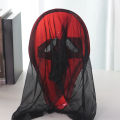 Halloween Horror Demon Half Face Mask Cosplay Mask Halloween Performance Dress Up Props. 