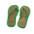 Women Flat Slippers Comfortable Non-Slip Sandals Silent Bamboo Rattan Flip Flop.