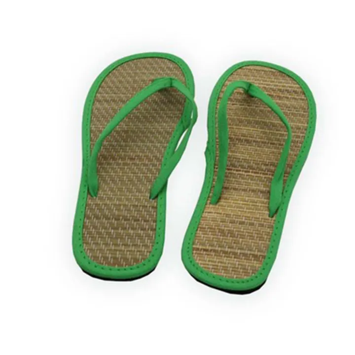 Women%20Flat%20Slippers%20Comfortable%20Non-Slip%20Sandals%20Silent%20Bamboo%20Rattan%20Flip%20Flop%20-%20Image%204
