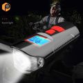 USB Rechargeable Waterproof Cycling Headlight with 5 Modes, High Brightness LED Night Riding Bike Light. 