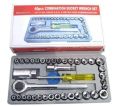 Multi-Purpose Combination Socket Wrench Set - 40 Pieces.