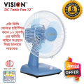 VISION DC Solar Table Fan 12". 
