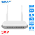 Smar 8CH Wifi Mini NVR H.265 Wireless Network Video Recorder for 3MP/5MP WiFi Surveillance Camera 2.5SSD TF Card Solt XMEye APP.