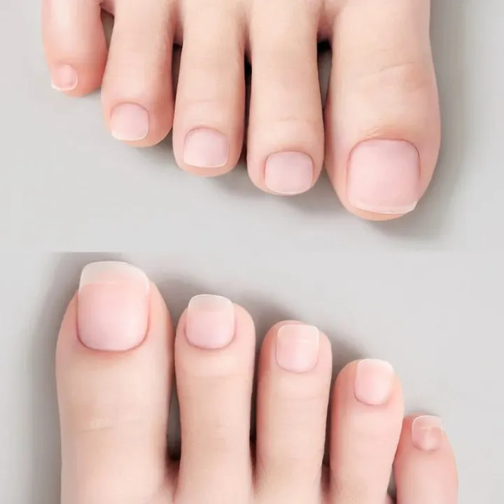 150pcs%20Frosted%20False%20Toenails%20Short%20Square%20Soft%20Gel%20Full%20Cover%20Pre-shape%20ToeNail%20Tip%20Matte%20Press%20on%20Toe%20Nail%20Extension%20-%20Image%203