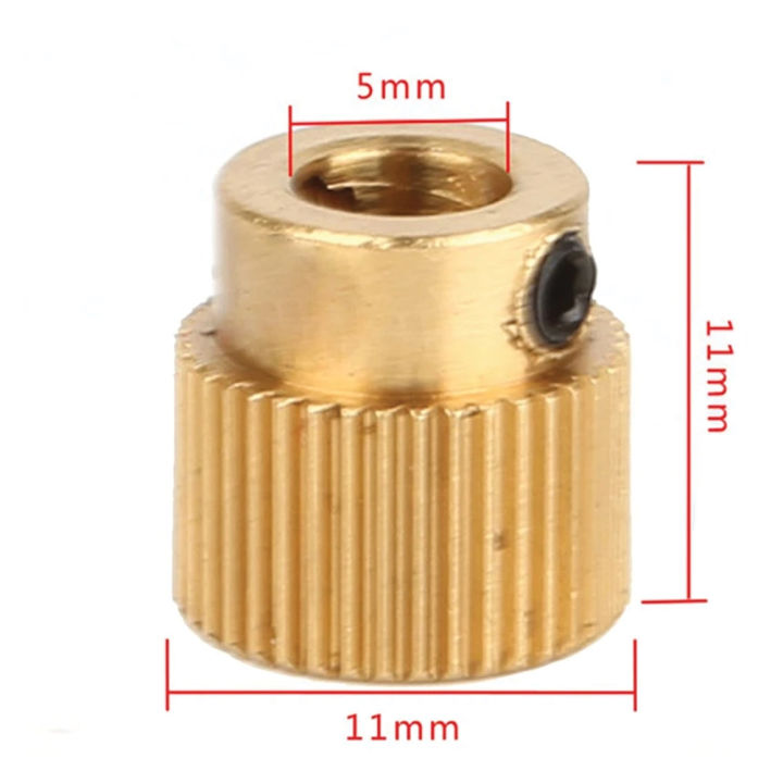 Extruder%20Wheel%203D%20Printer%20Parts%20Drive%2040%20Teeth%20Gear%20Brass%20Extruder%20Wheel%20Gear%20Compatible%20with%20CR-10,%20CR-10S,%20S4,%20S5,%20Ender%203,%20Ender%203%20Pro%20(10)%20-%20Image%202