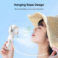 MAYTTO Multi-functional Handheld Fan Adjustable Eco-friendly Spray Mist Fan Lightweight Mini for Summer Dormitory Outdoors with Hanging Rope Low Noise Handheld /Standing/Neck-hanging.
