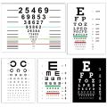 Eye Visual Acuity Test Snellen Chart Print Canvas Painting Wall Art Pictures for Children Youth Living Room Self Test Home Decor. 