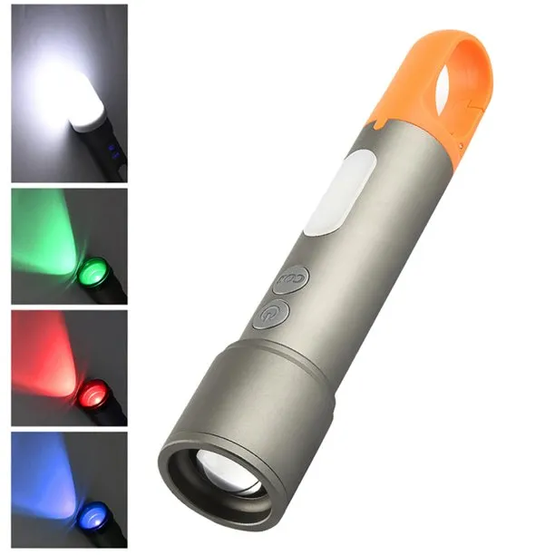 GearUP K57 Multifunctional Rechargeable Torch, Flashlight Zoomable LED Flashlight