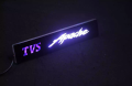 Bike name plate Logo LED  Light for Apache for motorcycle. 