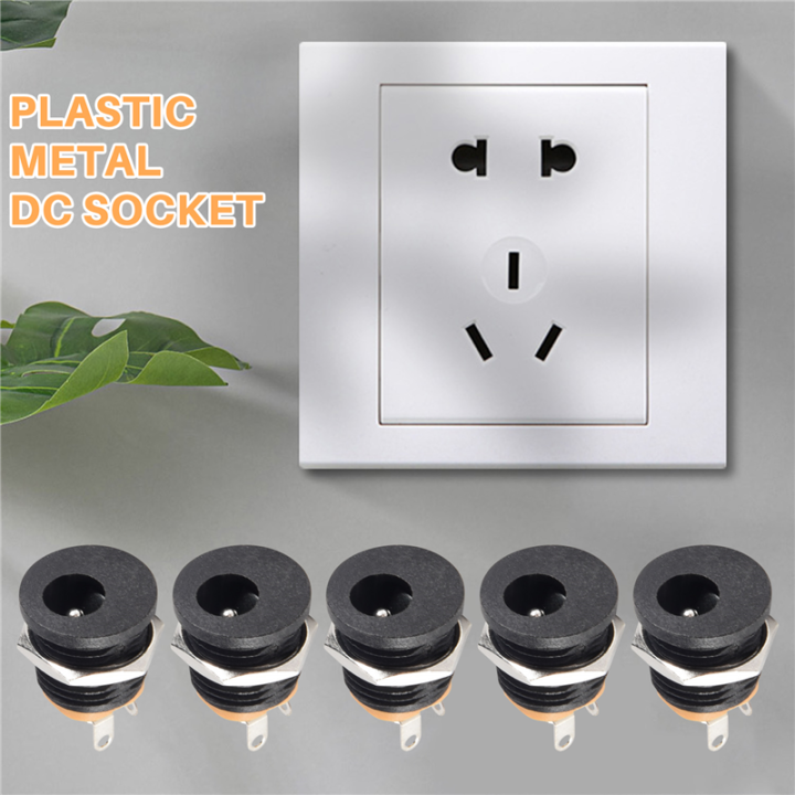 10%20Pcs%203-terminal%20Soldering%202.1mm%20x%205.5mm%20Female%20Power%20Jack%20DC%20Socket%20-%20Image%202