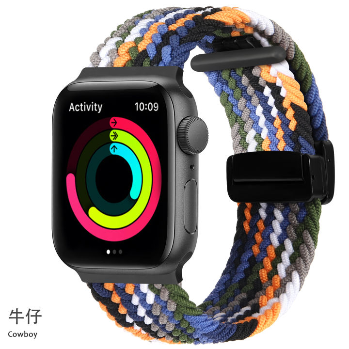 Magnetic%20Buckle%20Braided%20Apple%20Watch%20Band%2049mm,%2045mm,%2044mm,%2042mm,%20Adjustable%20Nylon%20Strap%20for%20Series%201-8,%20iWatch,%20Skin-Friendly,%20Stretchable%20Design%20-%20Image%207