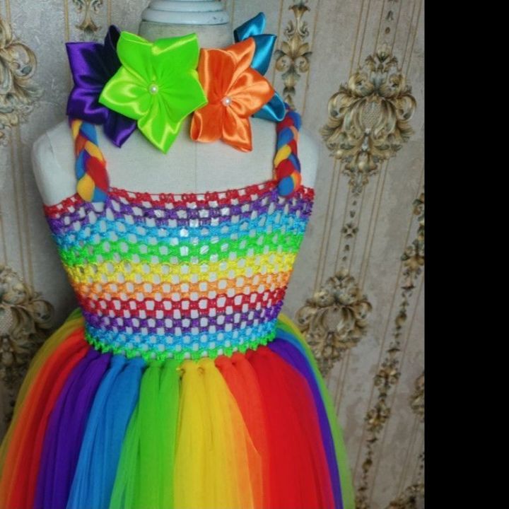 Rainbow Tutu Dress Kids