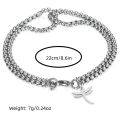 Charm Bracelet Fashion Box Chain Bracelet for men.