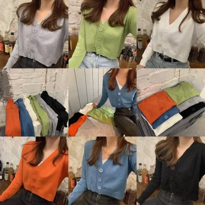 Knitted%20Cropped%20Cardigan%20Women%20Korean%20Sweaters%20Short%20Tops%20V-Neck%20Long%20Sleeve%20Jacket%20Fashion%20Spring%20Autumn%205%20Styles%20to%20Choose%20-%20Image%208