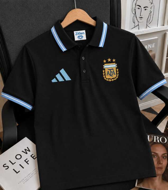 3%20Star%20Argentina%20Polo%20T-shirt%20%20Jersey%20-%20Image%202