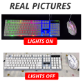 Gaming Keyboard Mouse Combo With Rgb Lighting - Includes Dpi Mouse Rgb Mouse Rgb Keyboard G21 White Keyboard And Mouse. 