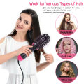 3 In 1 Hair Dryer Hot Air Brush Styler Volumizer One Step Hair Straightener Curler Electric Blow Dryer Brush Wet And Dry Used. 