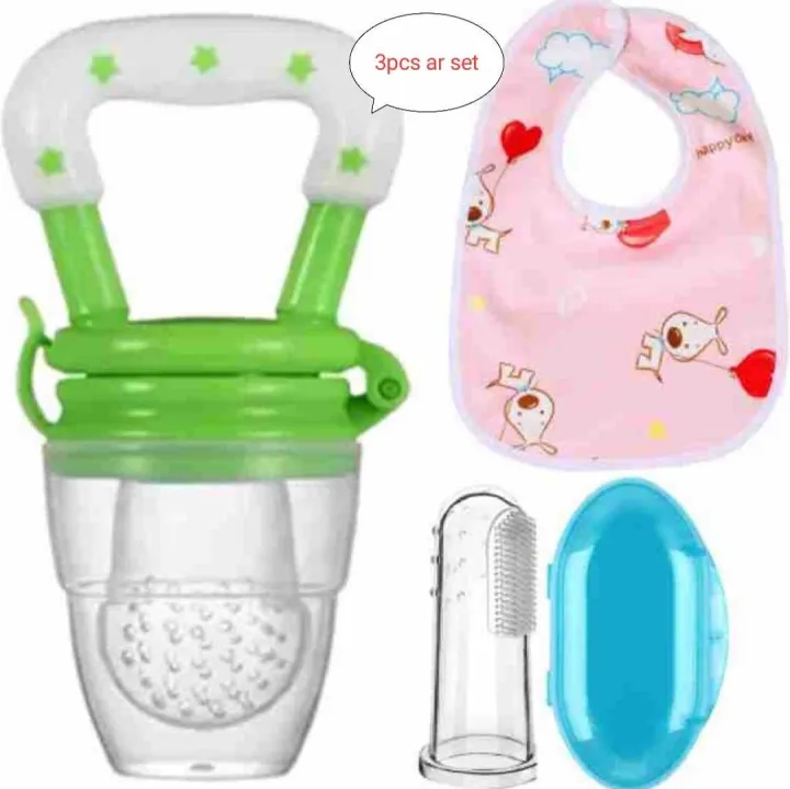 (Baby%203pc%20ar%20set)1pc%20Fruit-Chusni%20Pacifier,1pc%20Finger%20Brush,1pc%20Bib.001%20-%20Image%202