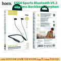 hoco ES64 Ultra Sports Bluetooth V5.3 Wireless Neckband Earphone 200mAh battery Up to 50H Play Time ..