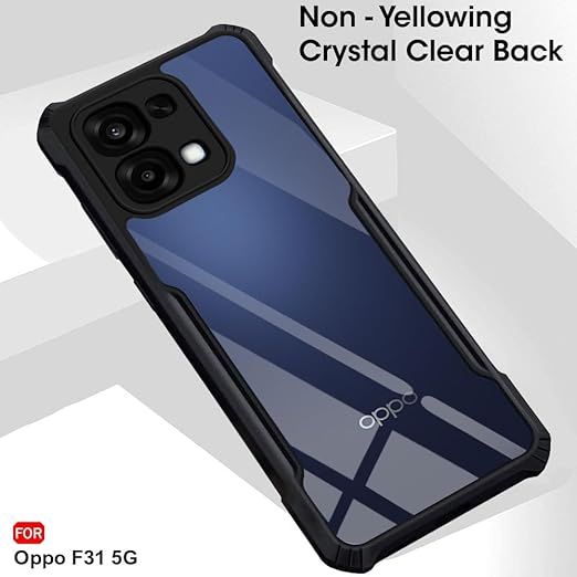 OPPO F31 5G Protective Black Border Crystal Clear Xundd Mobile Back Case Cover