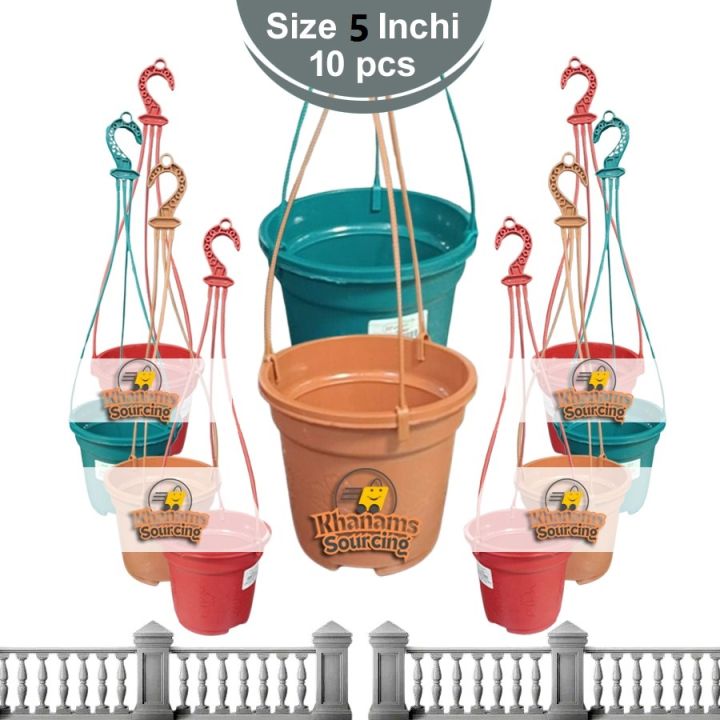 5 inch Bp Round planter Hanging flower tub-( 10 pcs)