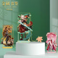 Cartoon Cute Bookmark Metal Material Hollow Out Process Genshin Impact Bookmark School Supplies Stationery. 