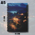 A5 Notebook Anime Sky Vibe Digital Art Writing Pad K10 K13.