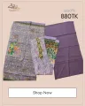 Cotton Three piece with Sequence Work Shalwar Kameez For Women. 