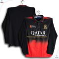 Royal Challengers Bangalore IPL Polo Cricket Jersey For Men - Long Sleeve Collar Polo - RCB Jersey 2026/27. 