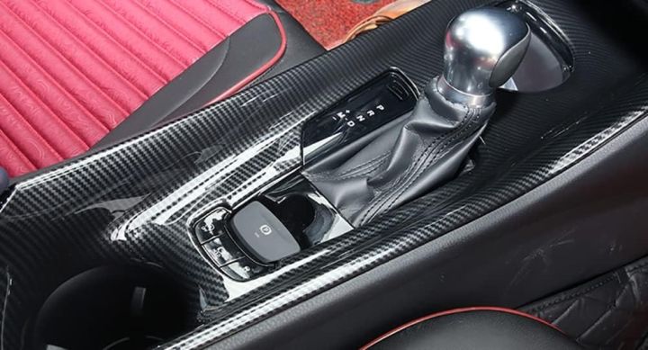 Toyota C-HR Gear Panel Cover Carbon Fiber, Center Console Gear Shift ...