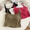 Pure Desire Style New Beauty Back Camisole Girls Inner Wear One-Piece Chest Pad Bottoming Underwear Outer Wear Wrapped Chest Tube Top Fashion. 