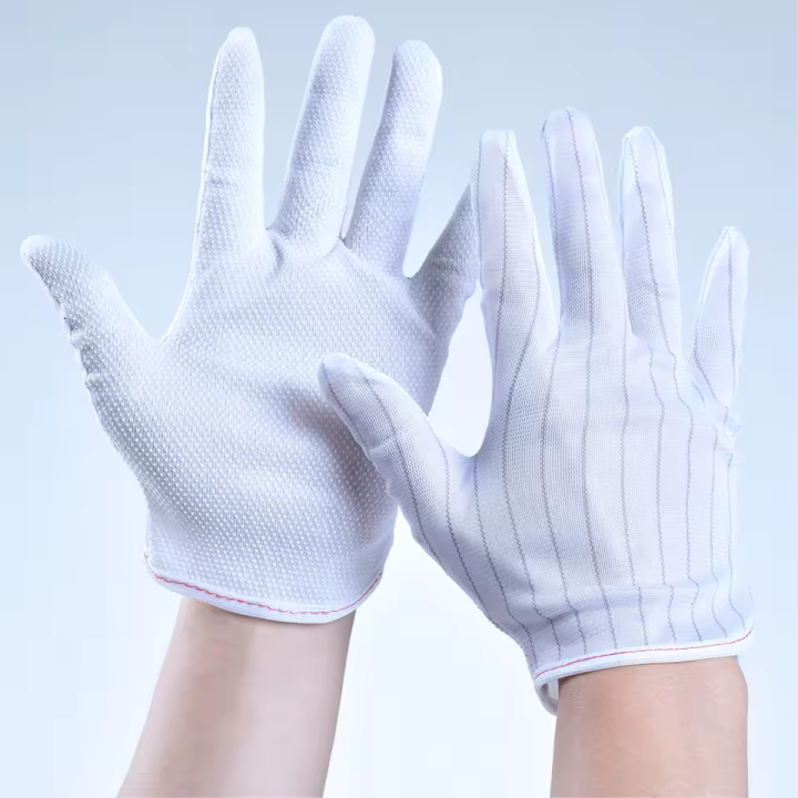 2 Pcs Multifunctional Anti-static safety Gloves Rubber pad Reusable Non-Slip Industrial Gloves for Electronic Electric Assembly Computer Network Safety