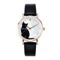 Cute Cartoon Cat Girl Watch Minimalist Harajuku Belt Quartz Women Quartz Wristwatch Kids Watches Relogio Feminino Montre Femmes. 