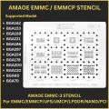 EMMC:3 BGA IC Reballing Stencil For Android Nand Flash EMMC EMCP UFS LPDDR PCIE BGA162 BGA153 BGA169 BGA221 BGA186 BGA297 BGA254 BGA178 BGA200 BGA110 BGA60 BGA70 similar EMMC:1 EMMC:2. 