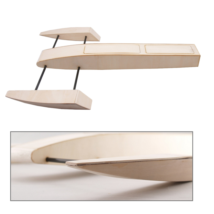 JDXHLAU%20RC%20Speed%20Boat%20Wooden%20Sponson%20Outrigger%20Shrimp%20Speed%20Boat%20Model%20Kits%20Radio%20Remote%20Control%20Speedboat,Complete%20Kit%20-%20Image%208