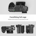 SmallRig DSLR A6400 Camera Cage with Silicone Handle Handgrip Cold Shoe ,Case Rig Set for Sony A6100 / A6300/ A6400 -3164.