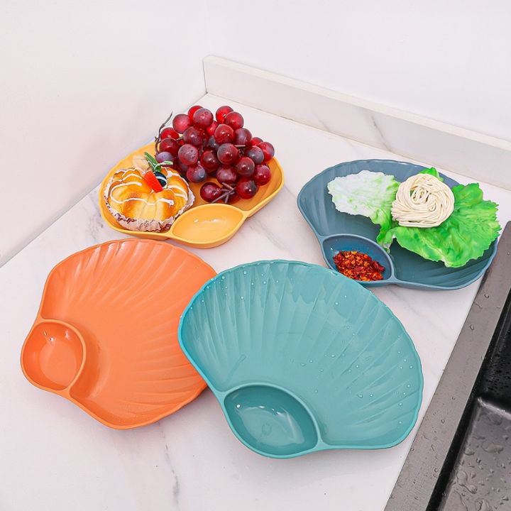 %EF%BC%88New%EF%BC%89Durable%20hell%20hape%20Deert%20nack%20Fruit%20Plate%20/%20PP%20uhi%20Dumpling%20Tray%20eaoning%20auce%20Dih%20Kitchen%20Tableware%20-%20Image%203