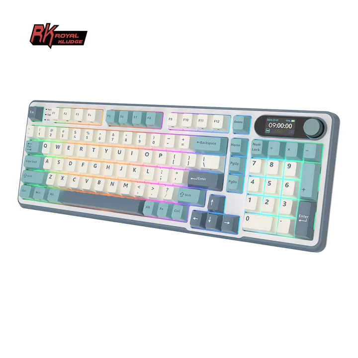 RK%20Royal%20Kludge%20RK%20S98%2098%20Key%20Tri-Mode%20RGB%20Wired%20Bluetooth%202.4G%20Wireless%20Mechanical%20Keyboard%20With%20TFT%20Screen%20-%20Image%203