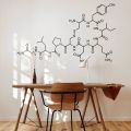 Oxytocin Chemical Formula Molecule Removable Wall Sticker Vinyl Decal Mural Art Chemistry Science School Wall Decoration Sticker.