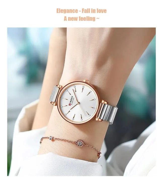 Curren%209081%20Stainless%20Steel%20Analog%20Watch%20For%20Women%20-%20Silver%20&%20Pink%20-%20Image%203
