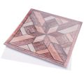 60Pcs Wood Grain Pattern Tile Sticker Self Adhesive Tiles Art Diagonal 3D Floor Sticker for Bathroom Kitchen Decor. 
