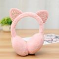 1 pc Women Girls Winter Warm Earmuffs Cat Ears Cat Ear Ear Warmers Outdoor Earmuff Sequin Earmuffs Fluffy Earflap Headband.