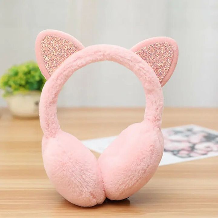1%20pc%20Women%20Girls%20Winter%20Warm%20Earmuffs%20Cat%20Ears%20Cat%20Ear%20Ear%20Warmers%20Outdoor%20Earmuff%20Sequin%20Earmuffs%20Fluffy%20Earflap%20Headband%20-%20Image%207