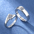 Luxury Design Silver Alloy Finger Ring For Couple - Ring For Girls.