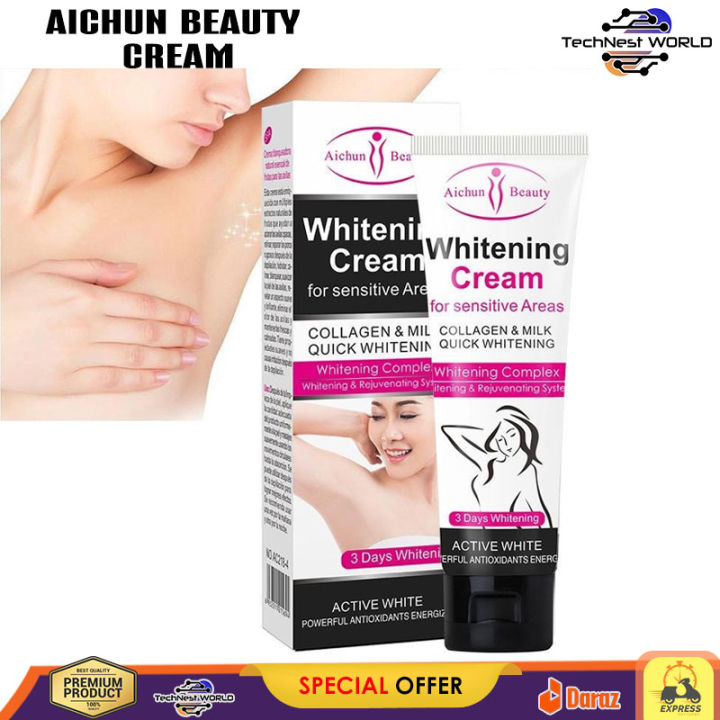 Aichun Natural Ingredients Beauty Cream For Sensitive Areas Private Area , Sensitive Areas Private Area , Underarm Abua 50ml Beauty Cream